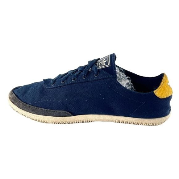 Adidas RARE SAMPLE 90’s Streetwear Sneakers Navy Blue & Gold Size US 9 Y2K - Picture 2 of 8